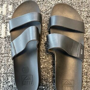 Reef women’s Black Double-Strap Slide Sandals